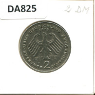 2 DM 1973 F T. HEUSS BRD ALEMANIA Moneda GERMANY #DA825.E.A - 2 Marcos