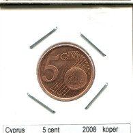 5 CENTS 2008 CYPRUS Coin #AS472.U.A - Chipre