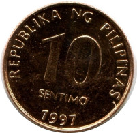 10 CENTIMO 1997 PHILIPPINES UNC Coin #M10116.U.A - Filippine