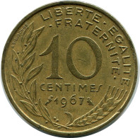 10 CENTIMES 1967 FRANKREICH FRANCE Französisch Münze #AZ433.D.A - 10 Centimes