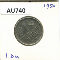 1 DM 1950 J BRD DEUTSCHLAND Münze GERMANY #AU740.D.A - 1 Mark
