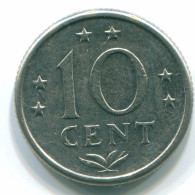 10 CENTS 1974 ANTILLAS NEERLANDESAS Nickel Colonial Moneda #S13510.E.A - Antilles Néerlandaises