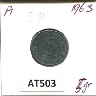 5 GROSCHEN 1963 ÖSTERREICH AUSTRIA Münze #AT503.D.A - Oesterreich