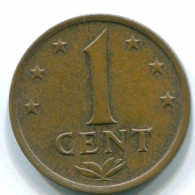 1 CENT 1974 ANTILLES NÉERLANDAISES Bronze Colonial Pièce #S10672.F.A - Netherlands Antilles
