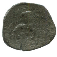 Authentique Original Antique BYZANTIN EMPIRE Trachy Pièce 1.1g/16mm #AG672.4.F.A - Byzantines