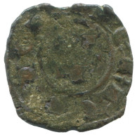 CRUSADER CROSS Authentic Original MEDIEVAL EUROPEAN Coin 0.7g/16mm #AC331.8.D.A - Altri – Europa