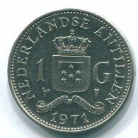 1 GULDEN 1971 NIEDERLÄNDISCHE ANTILLEN Nickel Koloniale Münze #S11985.D.A - Antilles Néerlandaises