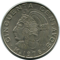 50 CENTAVOS 1976 MEXICO Moneda #AH484.5.E.A - Mexiko