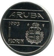 1 FLORIN 1993 ARUBA Moneda (From BU Mint Set) #AH024.E.A - Aruba
