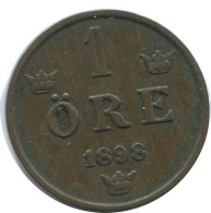1 ORE 1898 SUÈDE SWEDEN Pièce #AD286.2.F.A - Suecia