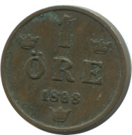 1 ORE 1898 SCHWEDEN SWEDEN Münze #AD239.2.D.A - Suecia