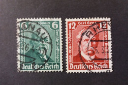 GERMANY ALLEMAGNE EMPIRE DEUTSCHES III REICH 1935 CINQUANTENARIO DELL AUTOMOBILE CAT. YVERT N.562/563 - Used Stamps