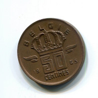 50 CENTIMES 1965 DUTCH Text BELGIQUE BELGIUM Pièce #BB382.F.A - 50 Cents