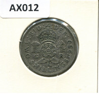 2 SHILLING 1950 UK GROßBRITANNIEN GREAT BRITAIN Münze #AX012.D.A - J. 1 Florin / 2 Schillings