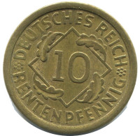 10 RENTENPFENNIG 1924 A GERMANY Coin #AD580.9.U.A - 10 Renten- & 10 Reichspfennig