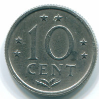 10 CENTS 1971 ANTILLAS NEERLANDESAS Nickel Colonial Moneda #S13401.E.A - Niederländische Antillen