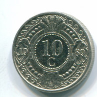 10 CENTS 1989 ANTILLAS NEERLANDESAS Nickel Colonial Moneda #S11311.E.A - Antillas Neerlandesas