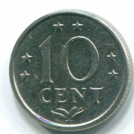 10 CENTS 1978 NIEDERLÄNDISCHE ANTILLEN Nickel Koloniale Münze #S13570.D.A - Niederländische Antillen