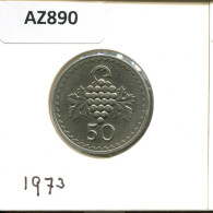 50 MILS 1973 CHYPRE CYPRUS Pièce #AZ890.F.A - Chipre