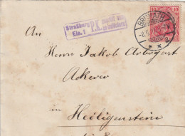 France Alsace Lettre Censurée Brumath 1915 - Lettres & Documents