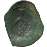 Authentique Original Antique BYZANTIN EMPIRE Trachy Pièce 1.1g/22mm #AG652.4.F.A - Byzantinische Münzen