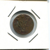 1735 HOLLAND VOC DUIT INDES NÉERLANDAIS NETHERLANDS NEW YORK COLONIAL PENNY #VOC2326.7.F.A - Indes Néerlandaises