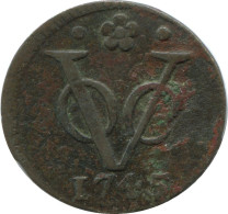 1745 HOLLAND VOC DUIT NETHERLANDS INDIES NEW YORK COLONIAL PENNY #VOC1183.8.U.A - Indes Néerlandaises