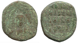 ANONYMOUS FOLLIS JESUS CHRIST 7.9g/27mm GENUINE BYZANTINE Coin #SAV1026.10.U.A - Bizantinas