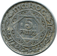 5 FRANCS 1951 MOROCCO Islamisch Münze #AH653.3.D.A - Marruecos