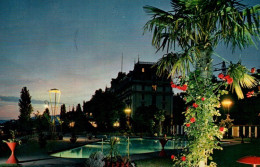 CPSM - MONTREUX - La Piscine Du Casino Et L'Hôtel Eden Le Soir ...Edition Jaeger (format 9x14) - Montreux