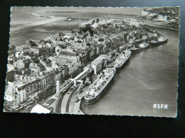 EN AVION AU DESSUS DE ...                 DIEPPE         LA GARE MARITIME  A QUAI LE LISIEUX - Dieppe