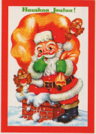 PÈRE NOËL NOËL Fêtes Voeux Vintage Carte Postale CPSM #PAJ717.A - Santa Claus