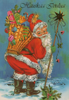 BABBO NATALE Natale Vintage Cartolina CPSM #PAJ534.A - Santa Claus