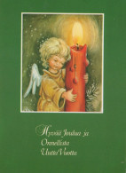 ANGELO Buon Anno Natale Vintage Cartolina CPSM #PAJ229.A - Anges