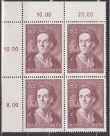 1974 , Mi 1455 ** (1) -  4er Block Postfrisch - 250. Geburtstag Von Franz Anton Maulbertsch - Unused Stamps