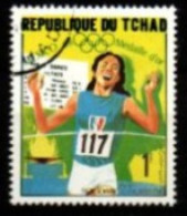 T C H A D      -     COURSE  400 M   /    COLETTE  BESSON    -   Oblitéré. - Leichtathletik