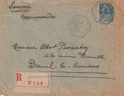 France Alsace Lettre Recommandée Eckbolsheim 1931 - Brieven En Documenten