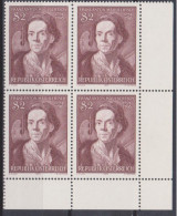 1974 , Mi 1455 ** (4) -  4er Block Postfrisch - 250. Geburtstag Von Franz Anton Maulbertsch - Unused Stamps