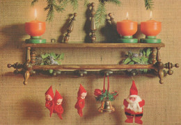 BABBO NATALE Buon Anno Natale GNOME Vintage Cartolina CPSM #PAY606.A - Santa Claus