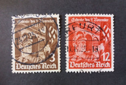 GERMANY ALLEMAGNE EMPIRE DEUTSCHES III REICH 1935 12 ANNIVERSARIO DELL INSURREZIONE NAZIONALISTA CAT. YVERT N.557/558 - Gebraucht