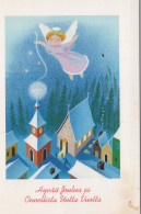 ANGELO Natale Vintage Cartolina CPSM #PBP469.A - Angeles
