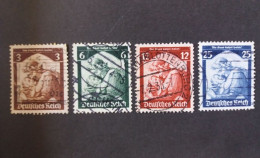 GERMANY ALLEMAGNE EMPIRE DEUTSCHES III REICH 1935 RITORNO DELLA SARRE ALLA GERMANIA CAT. YVERT N.524/527 - Used Stamps