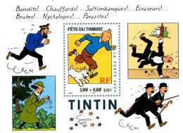 Bloc N°28 Tintin Et Milou Classeur Noir - Mint/Hinged