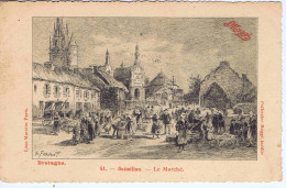 FINISTERE - GUIMILIAU - Le Marché - Pub. MAGGI - Gravure G. Fraipont - Guimiliau