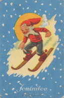 PÈRE NOËL Bonne Année Noël GNOME Vintage Carte Postale CPSMPF #PKD988.A - Kerstman