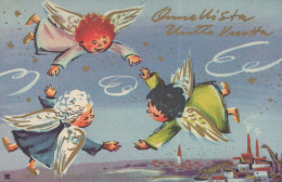 ANGE Noël Vintage Carte Postale CPSMPF #PKD678.A - Angeles