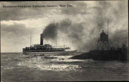 CPA Steamboat Ferry Service Enkhuizen-Stavoren, Zum Meer - Autres & Non Classés