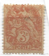 FRANCE N° 10109 3C ORANGE TYPE BLANC PAPIER GC NEUF SANS CHARNIERE - Nuevos