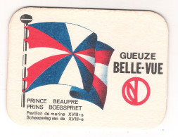Ancien Sous Bock Gueuze Belle-Vue - Pavillon De Marine - Prince Beaupré - Bierdeckel