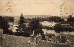 CPA MANTES-la-JOLIE Le Port Pris De La Place Du Chateau (1411584) - Mantes La Jolie